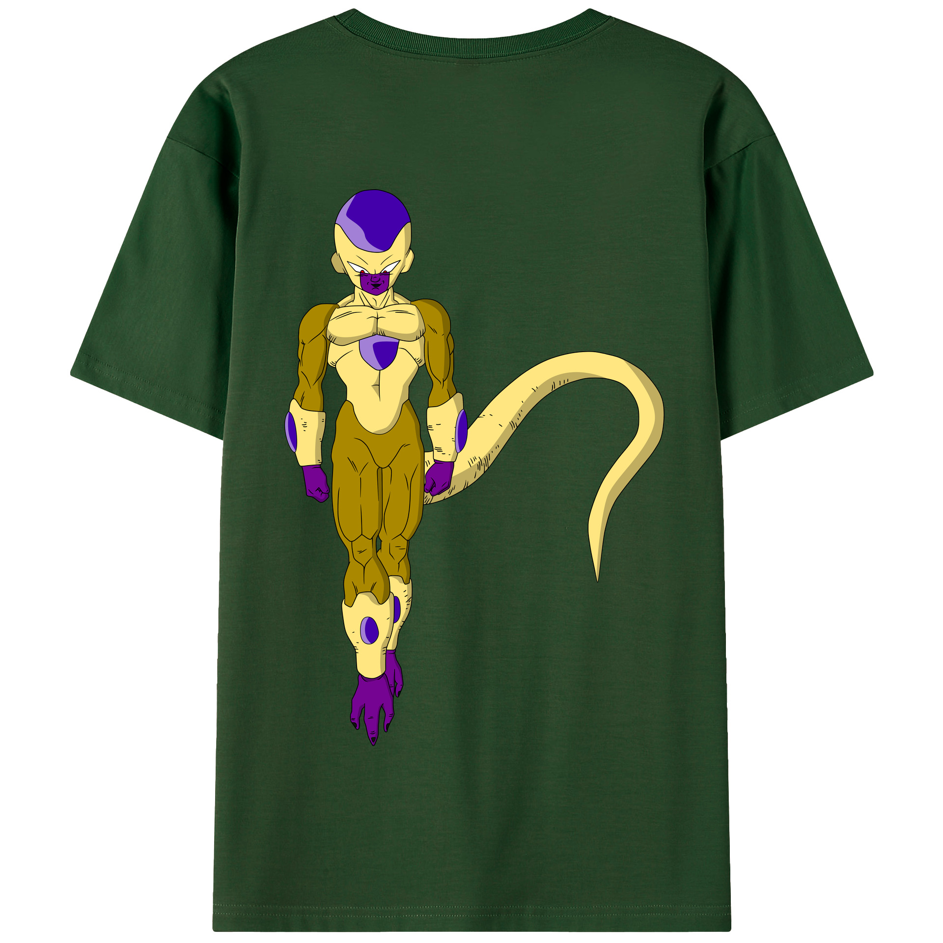 （画像用） ドラゴンボール フリーザ DRAGON BALL Frieza 綿100％半袖Tシャツ（背面プリント）